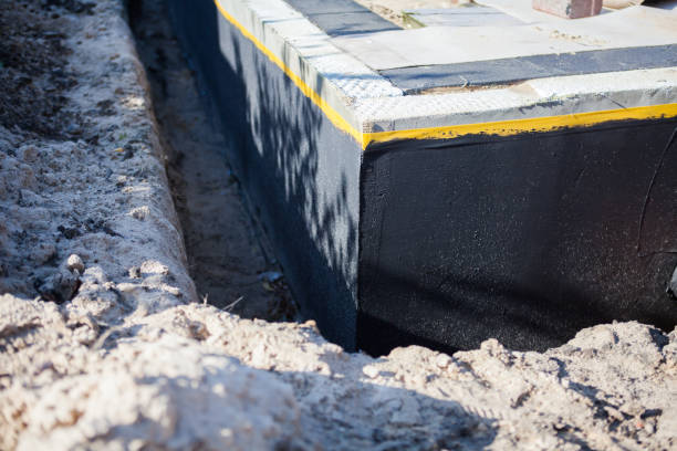 Professional Exterior Waterproofing technician working in Farwell, MI
